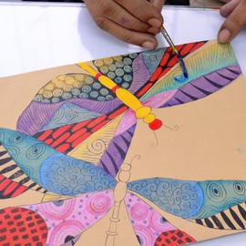 Anna by Anuschka Women's Anna Anuschka Hand Painted Women s Genuine Leather Slim Medium Crossbody Dancing Dragonflies, Dancing Dragonflies, One Size US