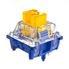 DUROCK Speed Silver Switches, Long Pole Stem 1mm Actuation Splash Brothers Linear Switches, Long Spring 5 Pins Keyboard Switches Pre-Lubed (110pcs)