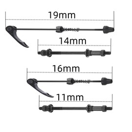 Changyeah 2 Pcs Quick Release Bike Skewer Front/Rear Wheel, 160mm/190mm Bike Skewers Ultralight Alloy Quick Release Skewer Set Replacement Repair Parts Accessory.