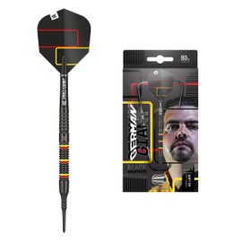 Target Darts - Gabriel Clemens Black 80 80% Tungsten Soft Darts Set Darts (18g)