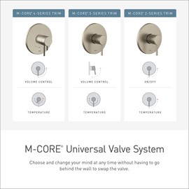 Moen U140VS M-CORE 4 Port Tub and Shower Pre-Fabricated Mixing Valve with CPVC Connections and Stops