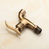 TOLIWEL Antique Brass Garden Outdoor Faucet Bathroom Wall Mount Water
