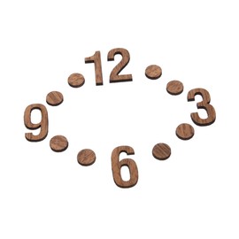 KONTONTY 1 Set DIY Wall Clock Numerals Kit Replacement Numbers for Clock Repair Durable Wood Mechanism with Unique Design Easy to Install for Home Decor