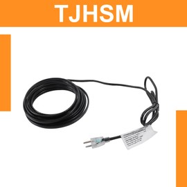 TJHSM 120V 60Hz 18 Feet 8W/Ft Heat Tape Self-Regulating Heating Tape for Metal and Plastic Pipes Water Thermostat Control Water Heat Cable