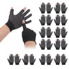 Pure Seek Two-Finger Work Gloves, Set of 12, Anti-Slip, Work
