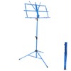Small Music Stand Metal Portable Shelf Easy Assemble Lift Fold