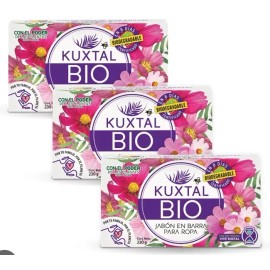Kuxtal 3Pack JABON Y SUAVIZANTE 2-1  EN BARRA KUXTAL 230g / LAUNDRY BAR SOAP