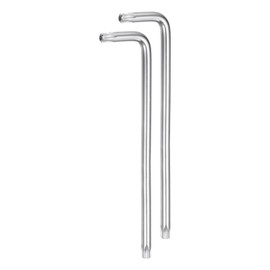 HARFINGTON 2pcs T40 Tamper Proof Torx Star Key Bit Wrench 5.75" Long Arm L-Shaped 6 Points Wrenches Chrome-Vanadium Steel Hand Tool for Automotive/Home Repairs
