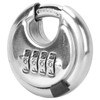 4 Digit Combination Disc Padlock with Hardened Steel Shackle Lock