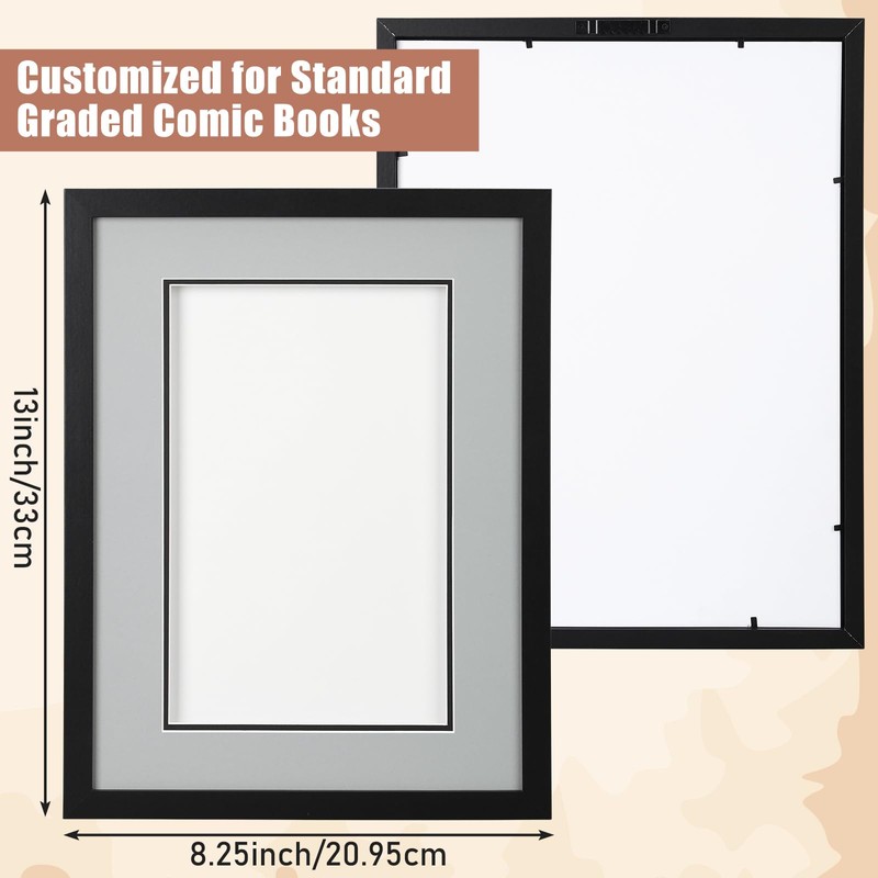 Fiwochic Single Graded Comic Book Frame 8.25" x 13" Book