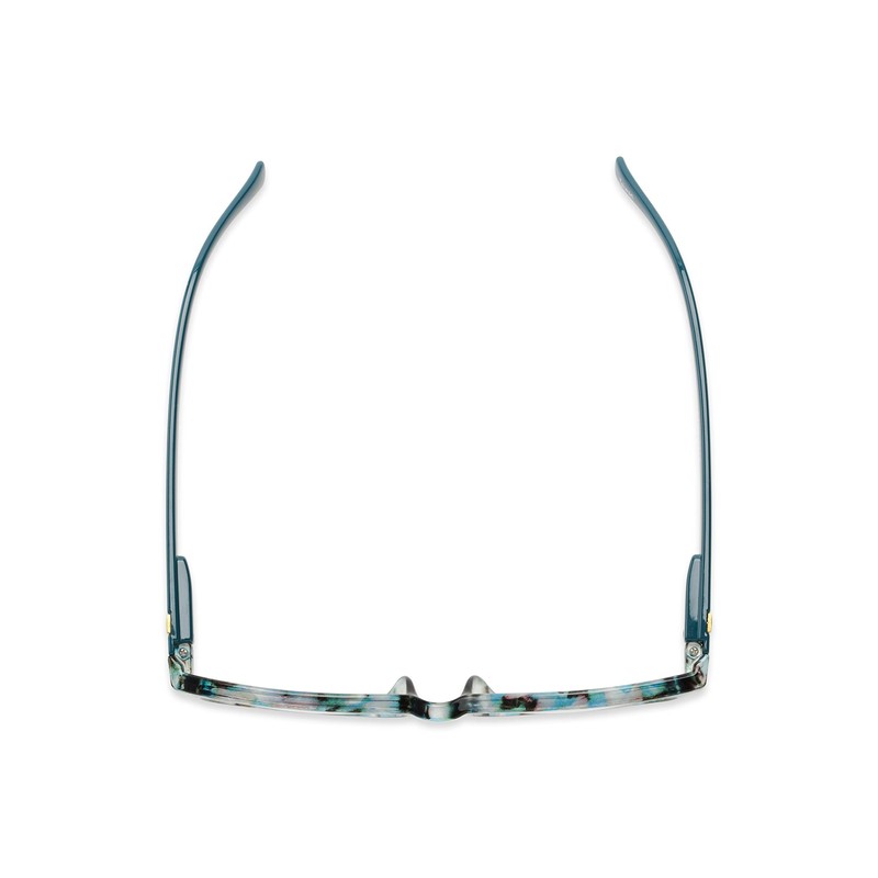 Retro Square Reading Glasses in Tortoise/Teal Blue by Readers.com |