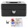 Fireproof Document Box with Key Lock, Secure Storage Box for