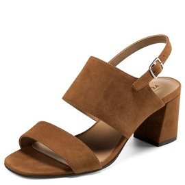 Aerosoles Women's EMMEX Heeled Sandal, Tan PU, 10 Wide