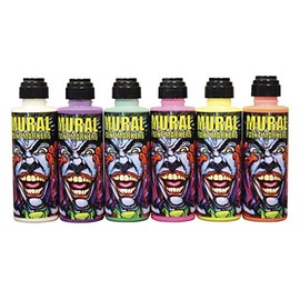 Mural Paint Markers CHROMA 4 OZ Assorted NEON Glow Set of 6