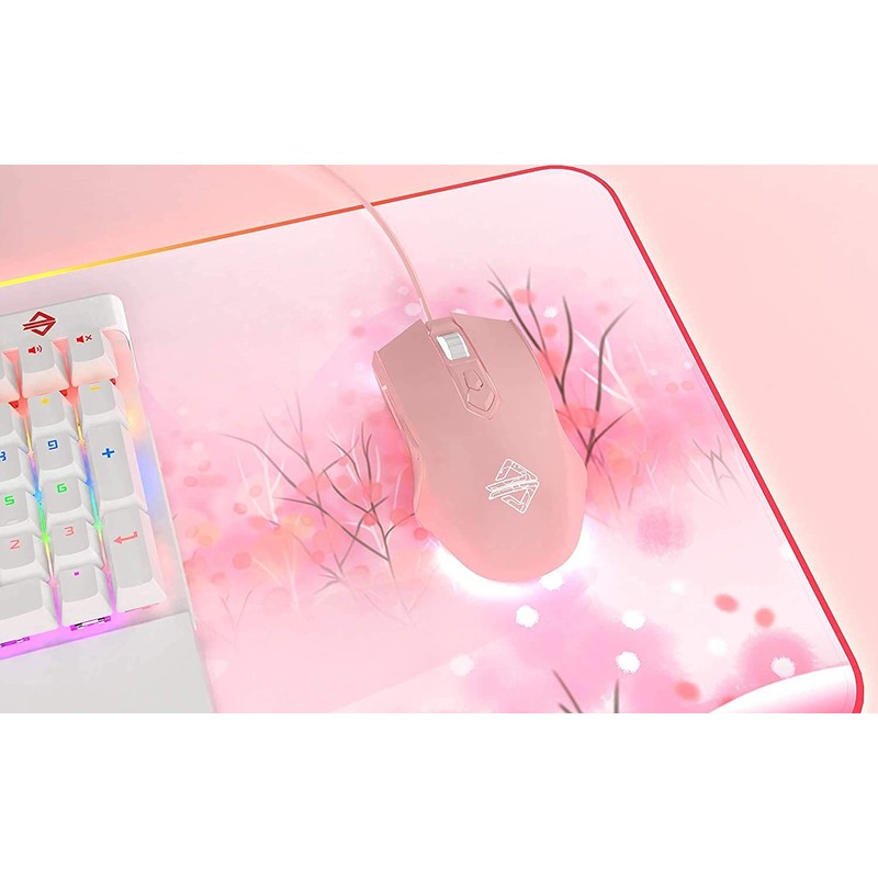 AJ52 Gaming Mouse Optical USB Wired Mouse 16.8 Million Colors