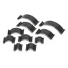 10pcs Leather Punch Incisive Thick Shallow Circle Shape High Carbon