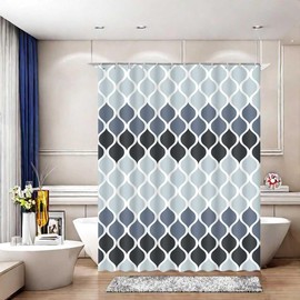 Textured Clarisse Shower Curtain RV Shower Curtain Creative Home Ideas Modern Bathroom Shower Curtain Waterproof Fabric Machine Washable Shower Curtain 47 x 64 Inches