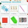 Diamond Art Keychain Making Kit - 8 Pieces DIY Christmas