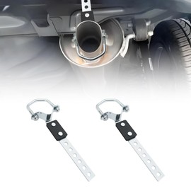 ZOSANY 2 Pack Heavy Duty Universal Exhaust Hangers - Flexible Swivel Tailpipe & Muffler Brackets for 2 1/4" Tubes (2 Pack)