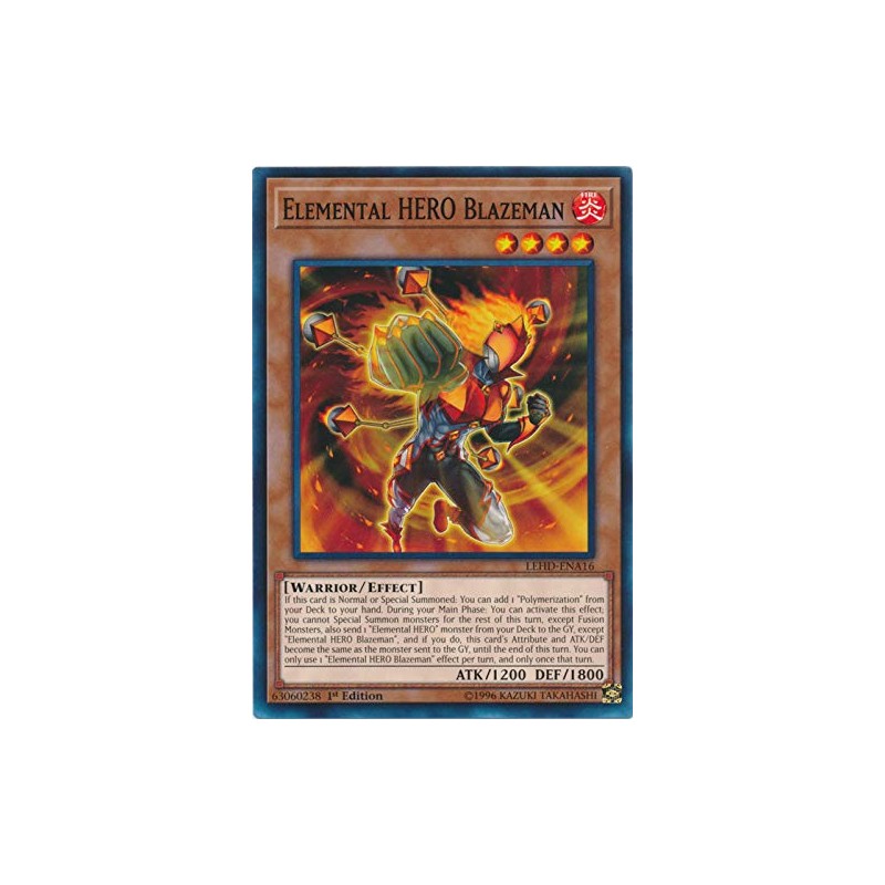 Yu-Gi-Oh! - Elemental Hero Blazeman - LEHD-ENA16 - Common -