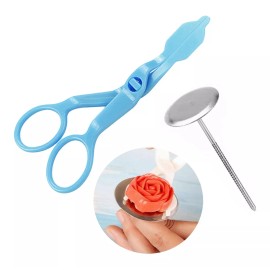 Lecute Tijeras Clavo Rosas Betún Duyas Decoración Pastel Reposteria