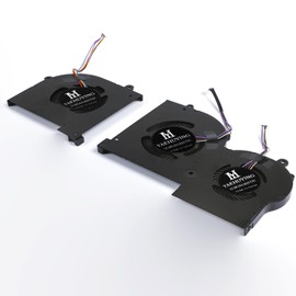 YAEHUYING CPU+GPU Cooling Fan Replacement for MSI GS65 Stealth P65 Creator 9SG 9SD 9SE 9SF, 8SF 8SE 8SD, WS65 (9TJ 9TK 9TL 9TM) MS-16Q4 MS-16Q5 Fan BS5005HS-U3I BS5005HS-U3J