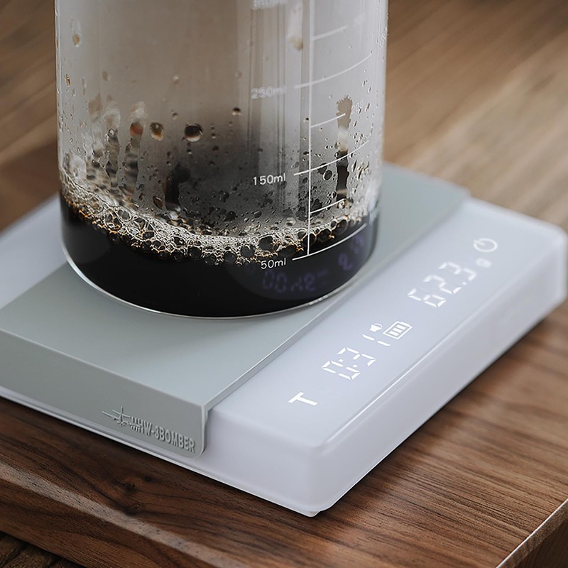 MHW-3BOMEBR Espresso Scale with Auto Timer, Rechargeable Coffee Scale for
