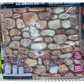 Tool Bench Lot of 12 Tool Bench Peel Stick Wall Tile Rock Design Backsplash Lightweight