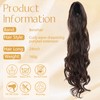 Benehair Ponytail Extensions with Drawstring, 60 cm Long, Wavy Braid