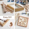 QUORGVES 12Pcs Decorative Half Beaded Wood Trim Molding 15.75 Inch