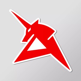 Amuro Ray White Unicorn Gundam Logo Anime Die Cut Vinyl Sticker 2" Length