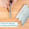 Supkiir 20Pcs Rectangular Sharpening Stone Set, 80#-3000# Green Silicon Carbide