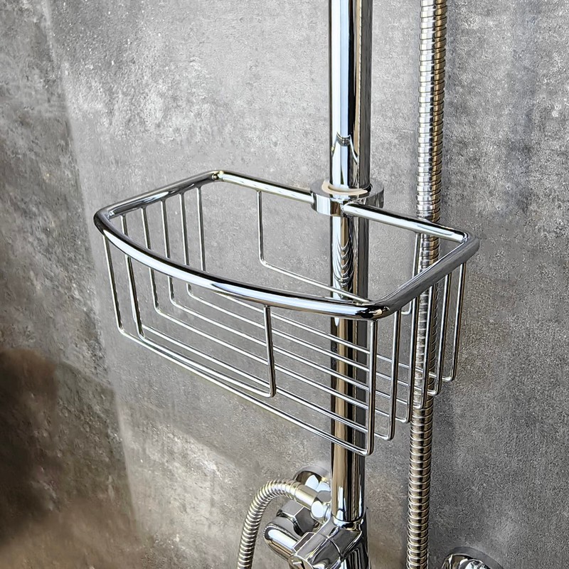 Frafuo Shower Pole Caddy for Shower-6 Size Riser Ring NO
