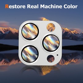 Solnern Camera Lens Protector, [Drop Protection] 9H Tempered Glass Camera Cover screen Metal Ring Case Friendly Scratch Resistant Easy to Install