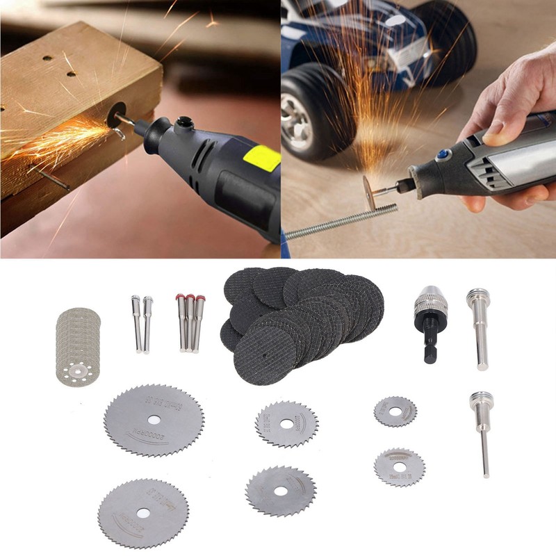 60Pcs Cutting Wheel Circular Saw Blade Grinding Tool Set Kit