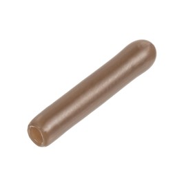 QUARKZMAN Pack of 15 Rubber Caps 1.5 mm ID Rubber End Caps Sealing Cap Vinyl Round End Cap Cover Screw Thread Protective Caps, Brown