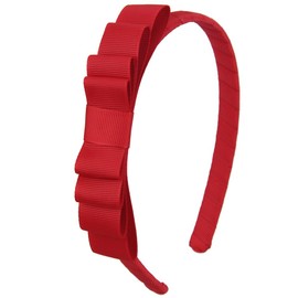 Diadema Roja con Lazo Anudado para Niñas Pequeñas