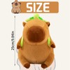 CWENDANER Capybara Plush Toy, Cute Capybara Cuddly Toy, Capybara Wearing