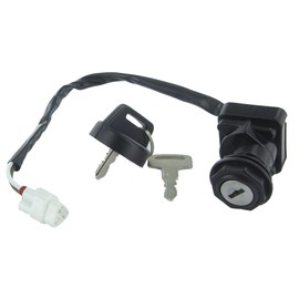 CRANK N CHARGE Ignition Key Switch Compatible With/Replacement For Kawasaki KVF300 Prairie 300 2000 2001 2002 KVF300 Prairie 300 4x4 2000 2001 2002 KVF 300 ATV