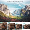 4K Digital Camera for Photography & Vlogging, 56MP YouTube Camera