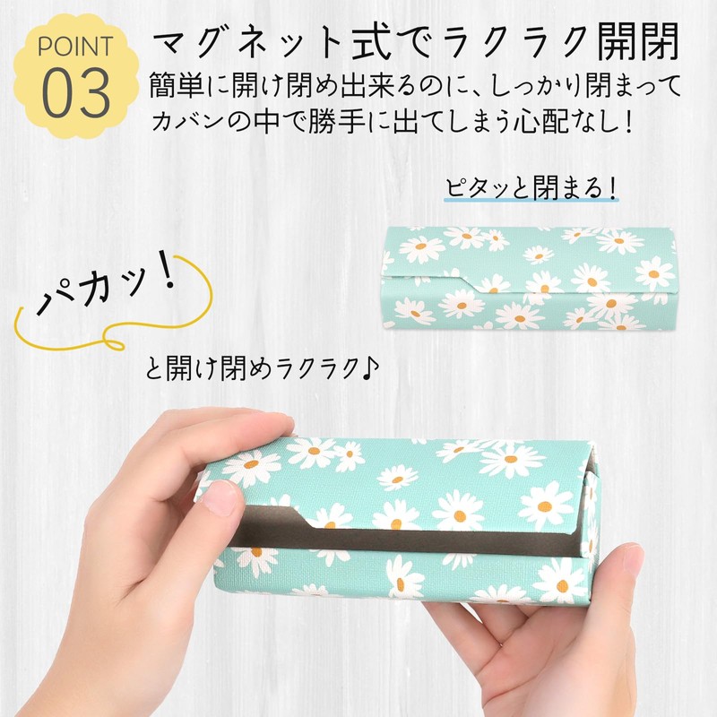 Looca Eyeglass Case, Eyeglass Case, Easy to Open and Close