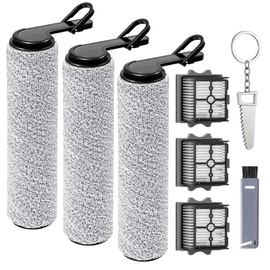 Roller Brush and Filter Replacement Parts, Compatible with Tineco Floor One Stretch S6,Switch S6,S7 Stretch Ultra,i5 Stretch,i6 Stretch,S9 Artist steam,S9 Artist Pro Cordless Wet Dry Vacuum Cleaner