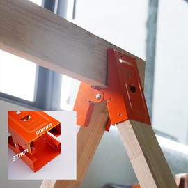 Daiilg Woodworking Table Mobile Bracket Fixing Clip Saw Horse Clips Carpentry Furniture Reinforcement Clamp Hardware Connectors