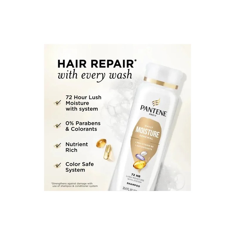 Pantene Pro Shampoo Renovador Diario Humedad 310