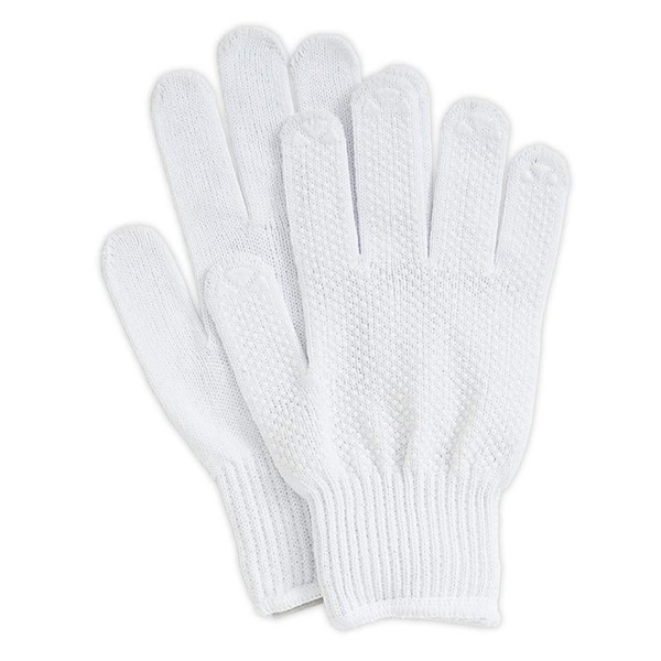 Otafuku Gloves, Anti-Slip Gloves, Thin, 10 Gauge, 100% Cotton, G-156 L, 5 Pairs Set, White