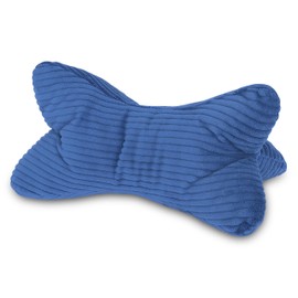 Reading Bone Corduroy Blue Neck Pillow Bone Pillow Neck Roll Reading Pillow Oeko-Tex 100 Certified and Washable at 60°C - Pillow for Neck, Knee or Belly for Reading or Relaxing - 38 x 19 x 19 cm