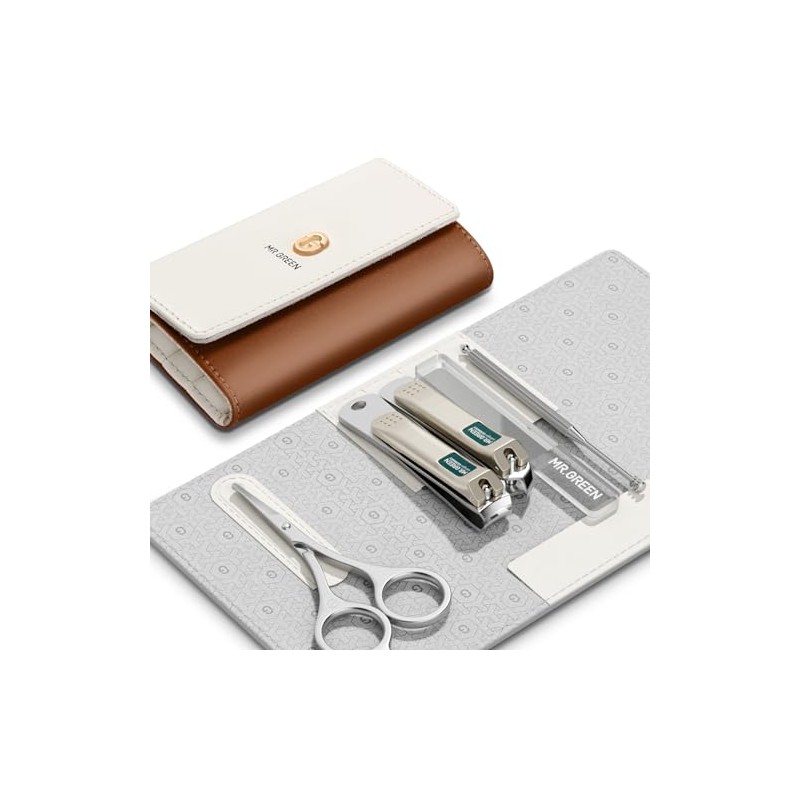 MR.GREEN Set de Manicura Colorido, Práctico Kit de Pedicura, Cortaúñas,