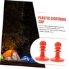 WOONEKY Insulated Plastic Canopy Pole Cap for Tent 8pcs Camping