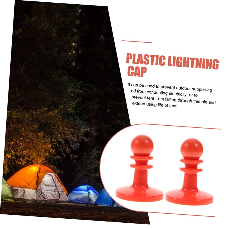 WOONEKY Insulated Plastic Canopy Pole Cap for Tent 8pcs Camping