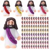 Bememo 100 Pcs Little Jesus Figures Jesus Loves You Original